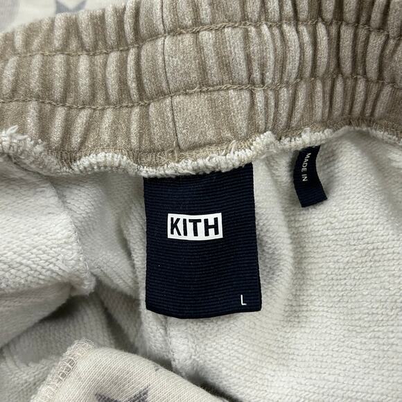 SS21 Kith Moroccan Tile Williams I Sweatpant French Clay size Large L B3 - Picture 4 of 8